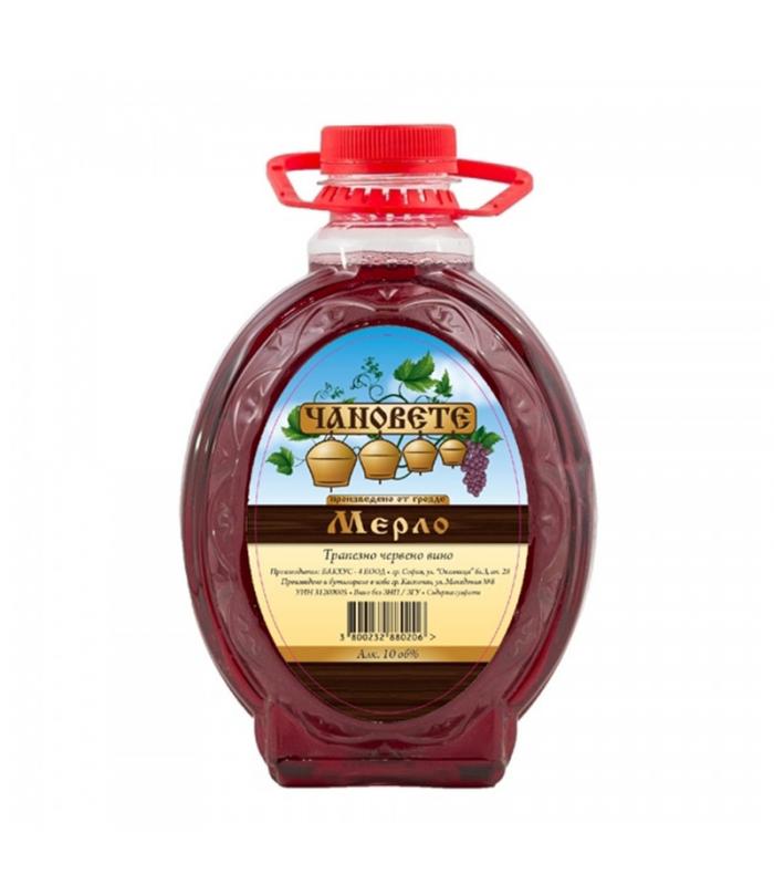 ВИНО ЧАНОВЕТЕ МЕРЛО БЪКЛИЦА 2Л